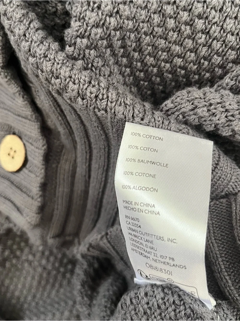 Free People FP Beach Hailee Cardigan
Oversized Waffle Knit Gray Button Front Sm - Picture 6 of 12